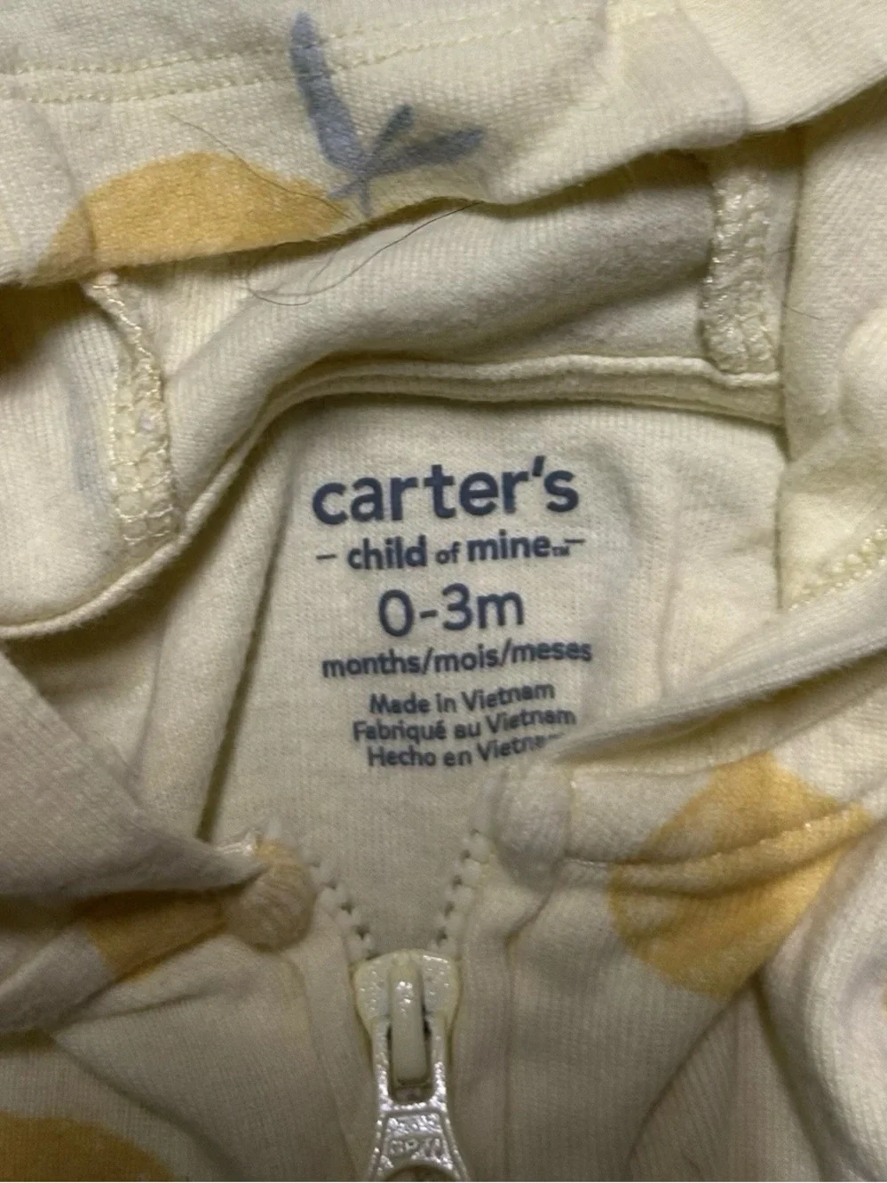 Baby Girl Long Sleeve Cotton Bodysuits Sweatshirt Size 0-3 Months